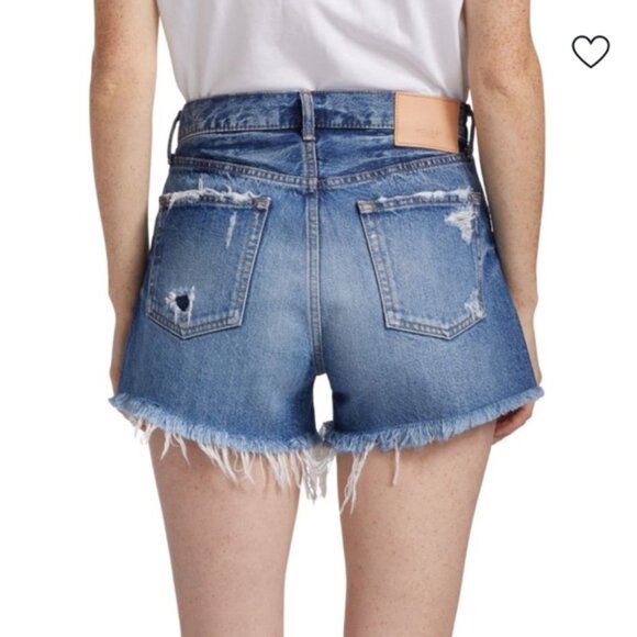 MOUSSY VINTAGE Sunnyvale High-Rise Cut-Off Denim Shorts- Size 26 - Picture 2 of 13